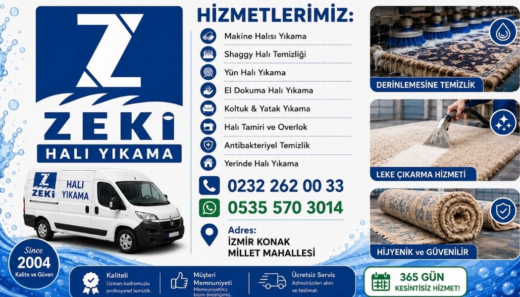 Konak Millet Mahallesi Halı Yıkama Süreçleri